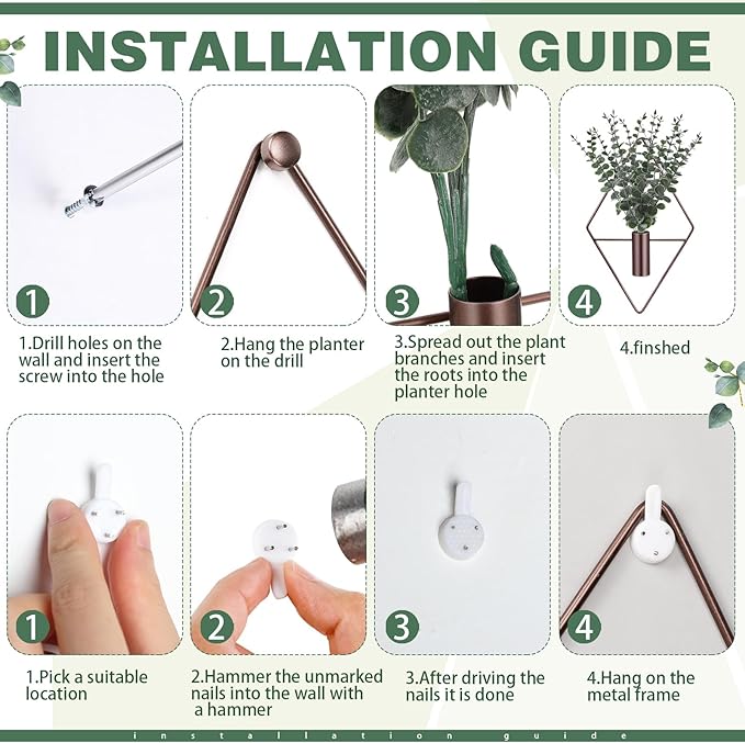 Jexine 4 Pcs Hanging Planters - Image 3