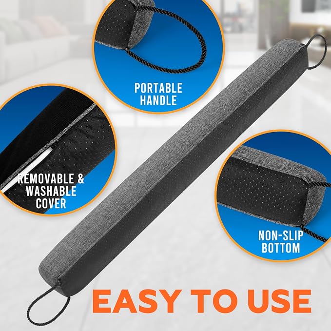 Comfyanno 38” Weighted Under Door Draft Stopper, 2.2lb Door Wind Blocker | Fits - Image 8