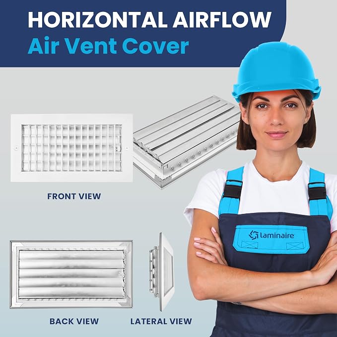 12" x 6" Duct Hole Adjustable Vent Cover - Image 2
