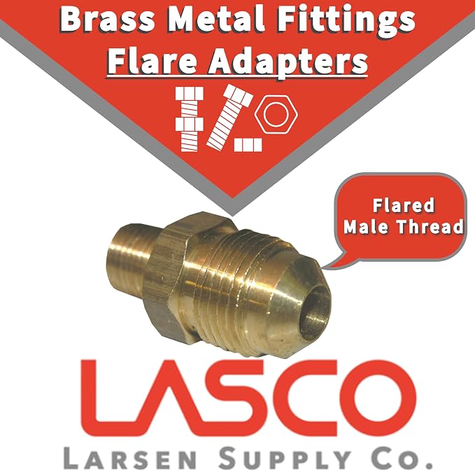LASCO 17-4613 1/4-Inch Flare by 3/8-Inch Female Pipe Thread Brass Adapter - Image 4