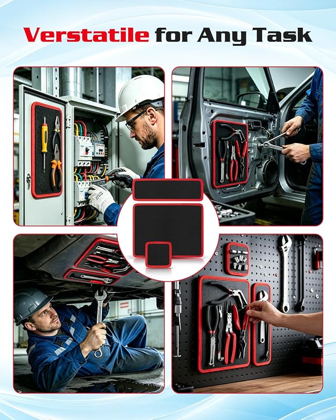 3 Pcs Flexible Magnetic Tool Mat, 40LB Strong Magnetic Mat - Image 4