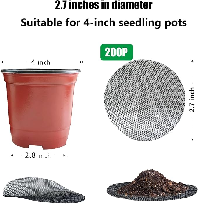RooTrimmer 200 Pack 68MM, 2.7 inch Round Mesh Nets - Image 2