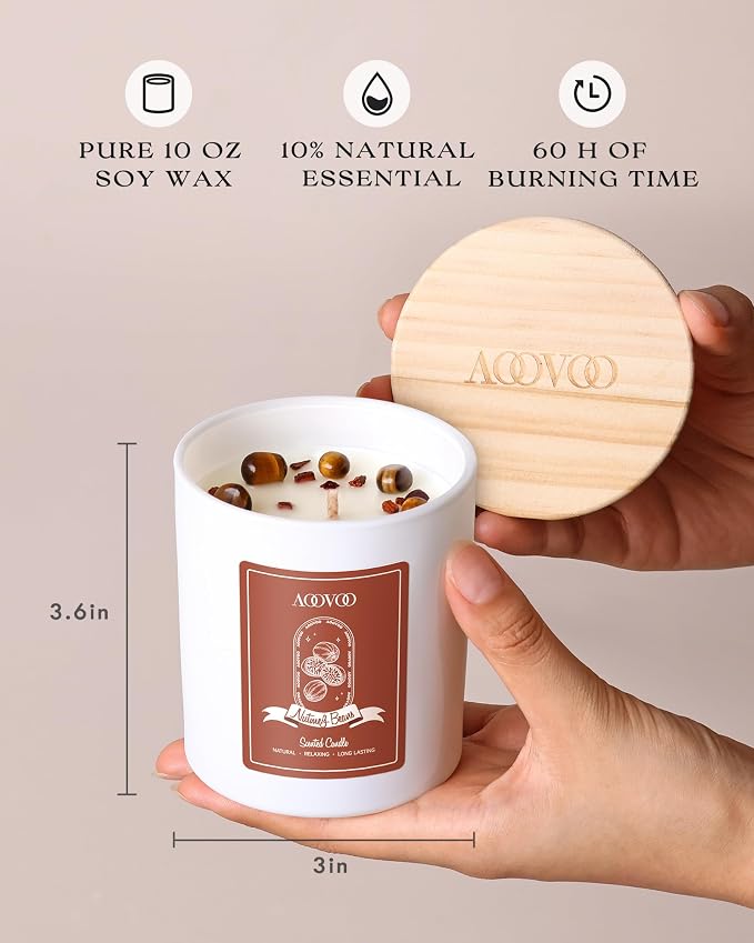 AOOVOO Nutmeg Beans Scented Candles - Image 2