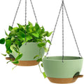 UOUZ 13 Inch 2 Pack Large Self Watering Hanging Planters by UOUZ