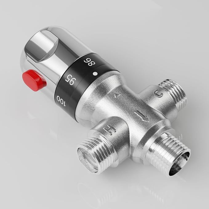 FUGO 1/2 NPT Thermostatic Mixing Valve, Water Mixing Valve - Image 5