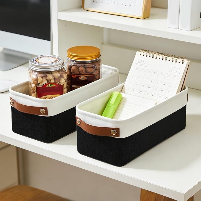 Small Fabric Storage Baskets, Decorative Basket - Image 3
