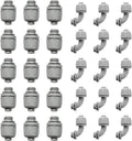 Conduit Connectors, 1/2 Inch Liquid Tight Connector NPT Non-Metallic by HDHAODA