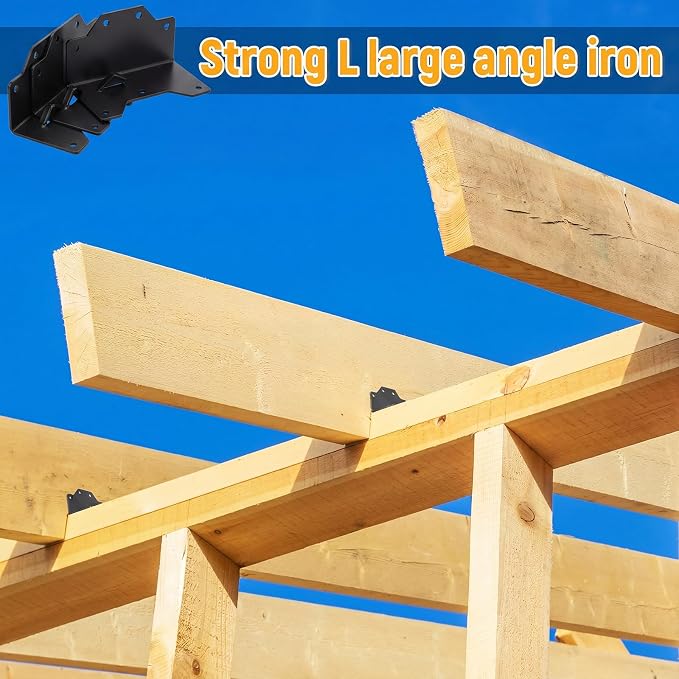 25pcs Galvanized Framing Angle Brackets - Image 4