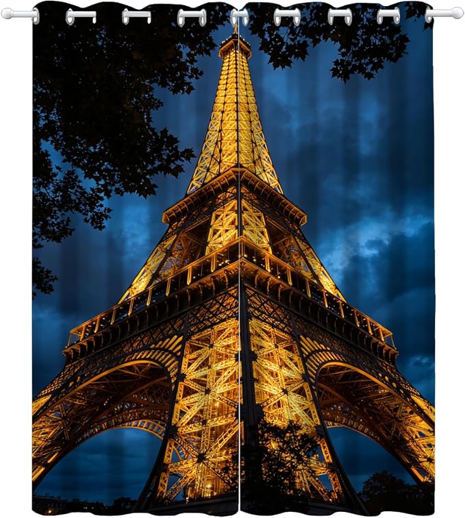 Eiffel Tower Curtains - Image 3