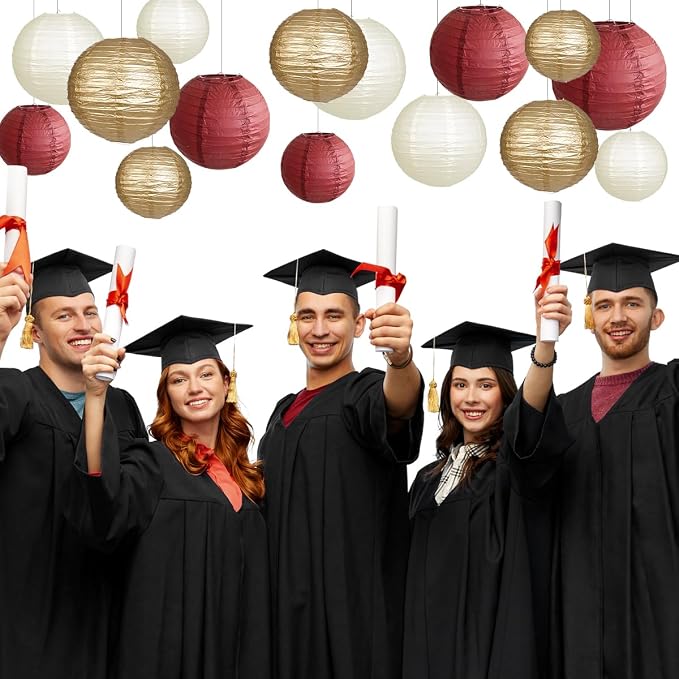 Paper Lanterns Party Decorations, Round Hanging Paper Lanterns Decorations - Image 3