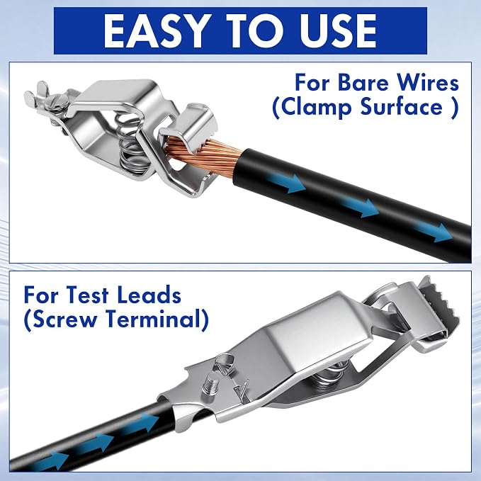 50 Pcs Heavy-duty Electrical Alligator Clips Steel Battery Test Clip | 2.8 Inch - Image 4