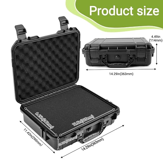 NineLeaf Hard Case with DIY Customizable Foam Insert 14.3 x 11.4 x 4.5 Inch | - Image 5