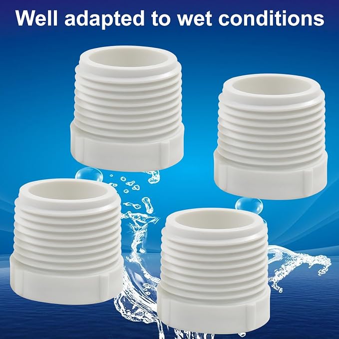 Litoexpe 10PCS 1" Male Thread to 1/2" Female Threaded PVC Pipe, Adaptor Coupling - Image 4