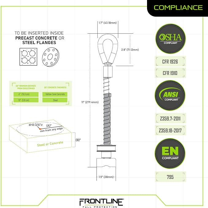 Frontline COT345K Reusable 5K Concrete and Steel Anchor Toggle Bolt | Removable - Image 6