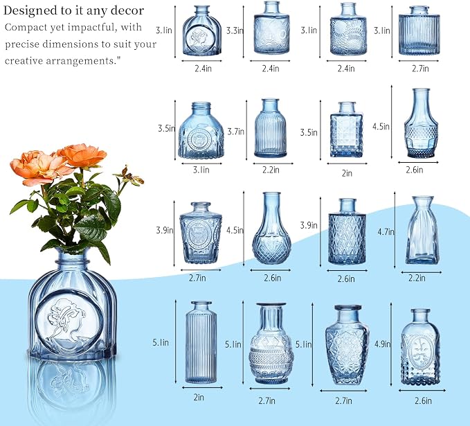 Glass Bud Vases Set of 32 - Image 7