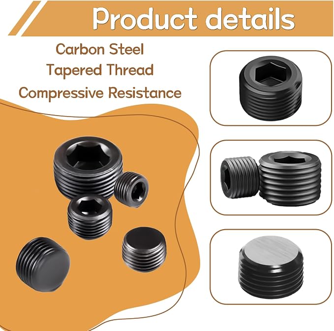65PCS 6 Size 1/16" 1/8" 1/4" 3/8" 1/2" 3/4" NPT Pipe Fittings - Image 3