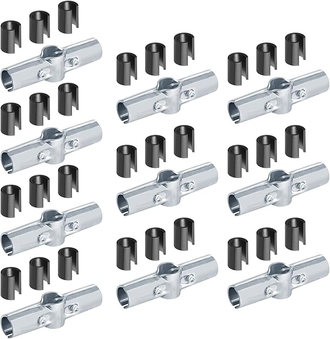 10 Sets 180 Degree Pipe Clamp Cross Connectors, Fits 3/4" EMT Directly | - Image 5