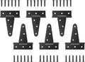 6 Pack 4 Inch T Hinge, Hinges for Wood, Gate Hinge, Gate Hardware, Fence Hinges by Unknown