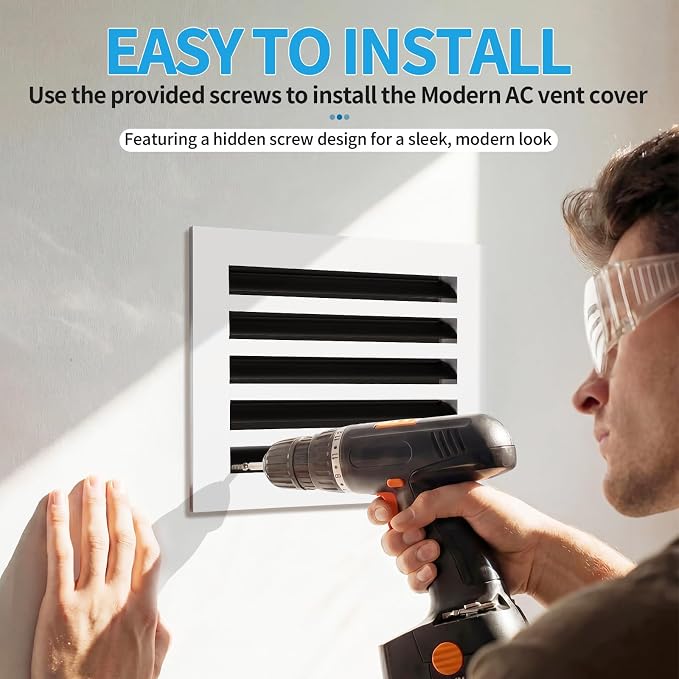 12x10 Modern AC Vent Cover, Decorative Air Vent Register Grille - Image 4