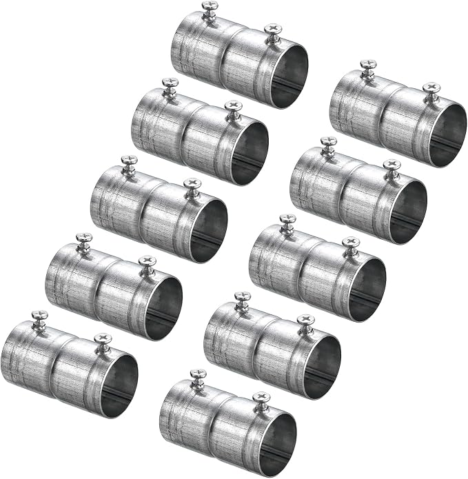 uxcell EMT Coupling, 27mm EMT Set Screw Coupling Conduit Fittings 53mm Length by uxcell