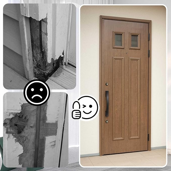 Cinnvoice 36" x 82-1/2" Solid Pine Door Jamb Frame Kit Fits 36" x 80" Exterior - Image 5