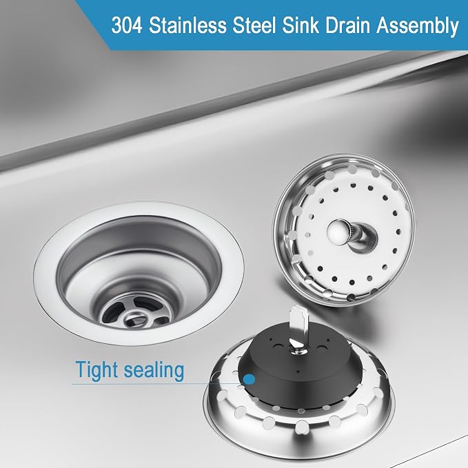 eflyefly 1-1/2 inch Kitchen Sink Drain Kit - Image 4