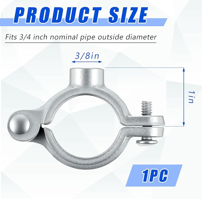 1 Pack 3/4" Split Ring Pipe Hanger - Image 2