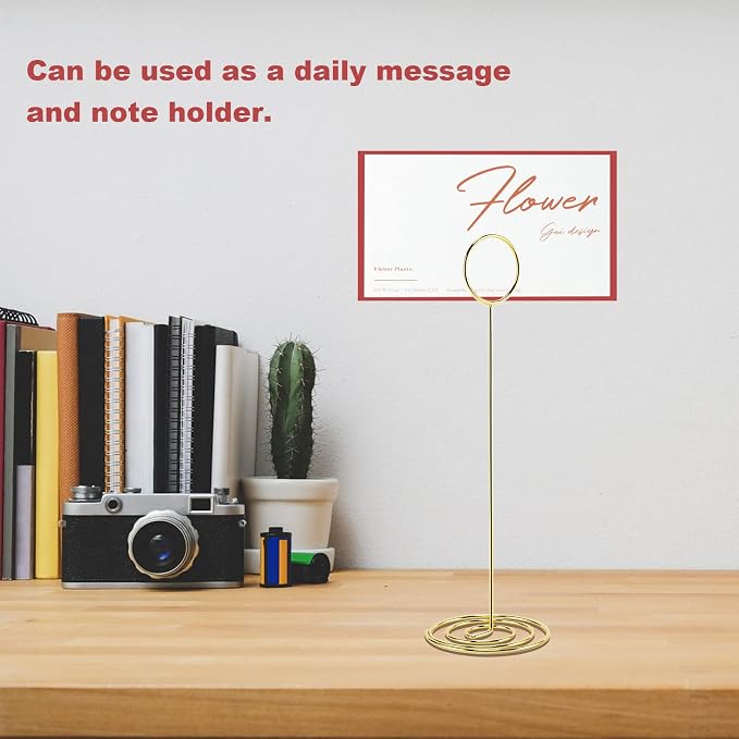 Table Number Holders, Photo Holder | Picture Holder, Cards Stand Name Menu Clips - Image 7