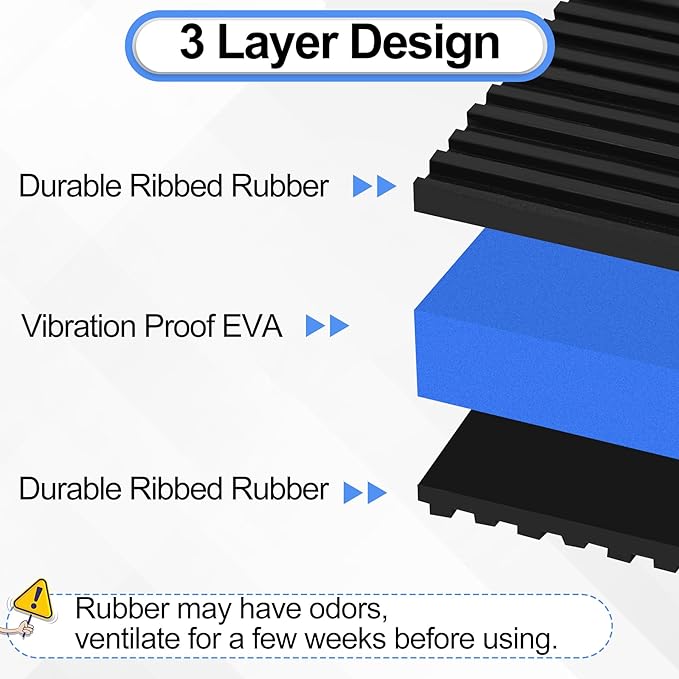 8 Pack Anti Vibration Pads for Washing Machine 3"x3"x7/8", Sound Isolation - Image 6