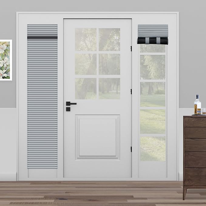 Muamar French Door Curtains Privacy Door Blind, Front Door Window Curtain by Muamar