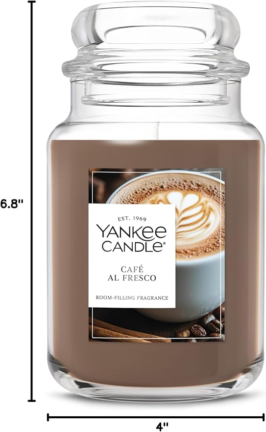 Yankee Candle Café Al Fresco Scented Candle, 22oz Large Jar - Image 8