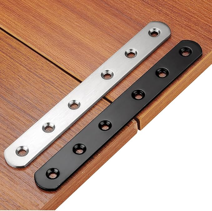 12" Flat Mending Plate 4Pcs Flat Straight Braces Stainless Steel Straight - Image 4