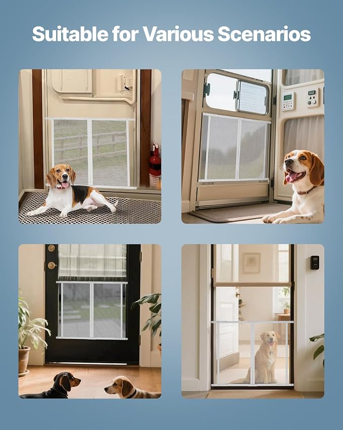 VEVOR RV Screen Door Protector, 28.5 x 31.5 inch Door Grille, Reinforced - Image 6