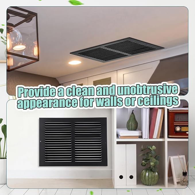 Blulu 6 Pack Fit for 12 x 8 Inch Duct Opening Return Air Vent Cover - Image 5