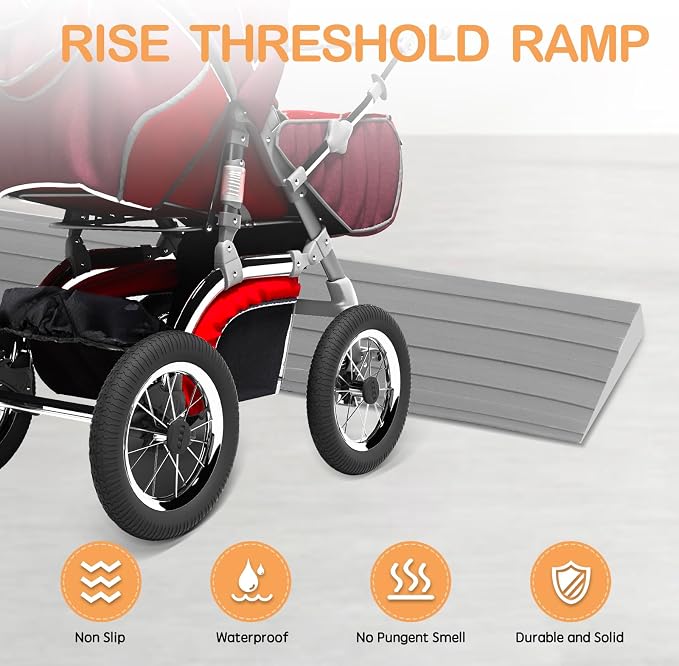 Threshold Ramps for Doorways Self-Adhesive Rubber Threshold Strip | Rubber - Image 3