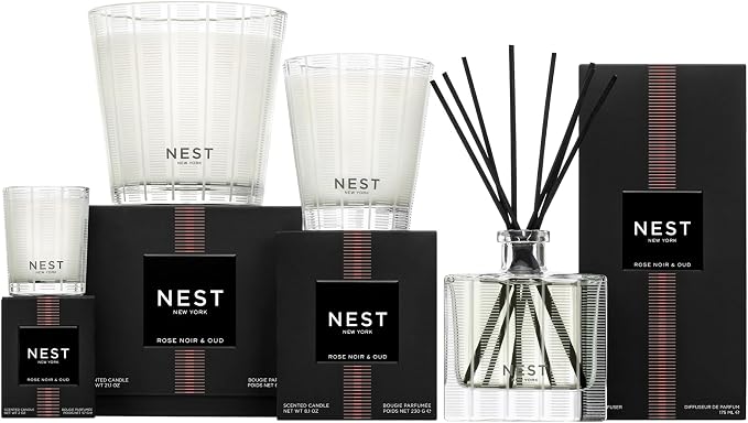 NEST New York Scented 3-Wick Candle, Rose Noir & Oud - Image 7