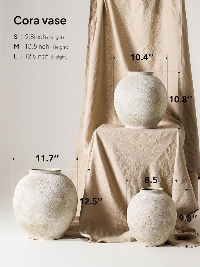 Large White Ceramic Vase - Image 3
