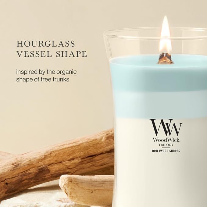 Woodwick Driftwood Shores Large Hourglass Trilogy Candle - Image 4