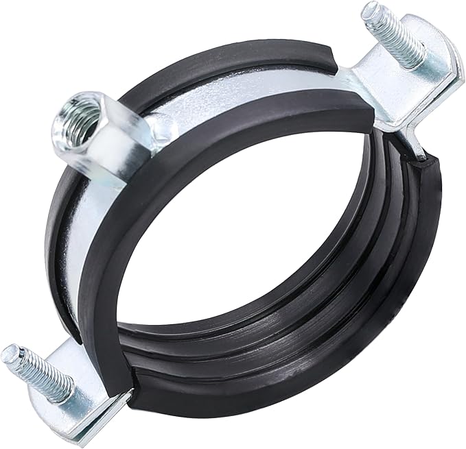 5 PCS Split Ring Pipe Hanger Heavy Duty Adjustable Pipe Bracket Clamp Wall - Image 4