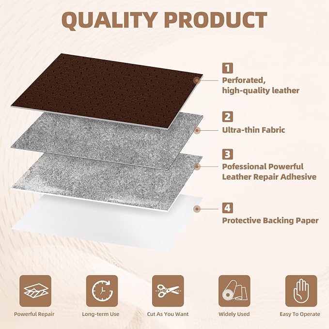 Leather Repair Kits, Large Vinyl Repair Patch - Image 7