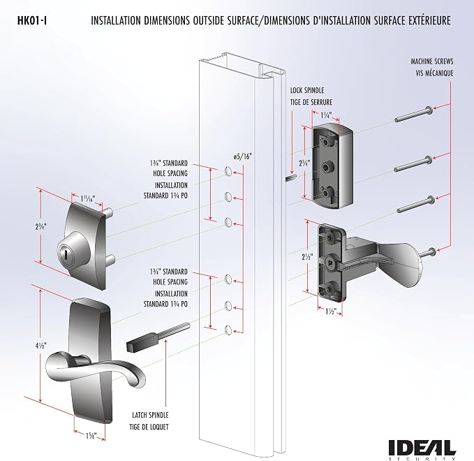 Ideal Security GL Door Lever Set - Image 4