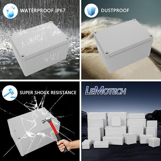 Junction Box IP67 Waterproof Dustproof ABS Plastic Project Box - Image 8