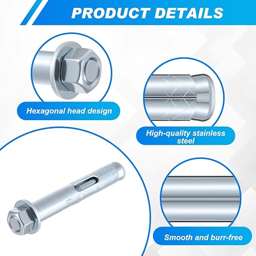 20 Pack 1/2 x 3-inch Sleeve Anchors - Image 3