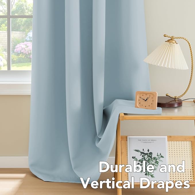 H.VERSAILTEX Light Blue Curtains - Image 8