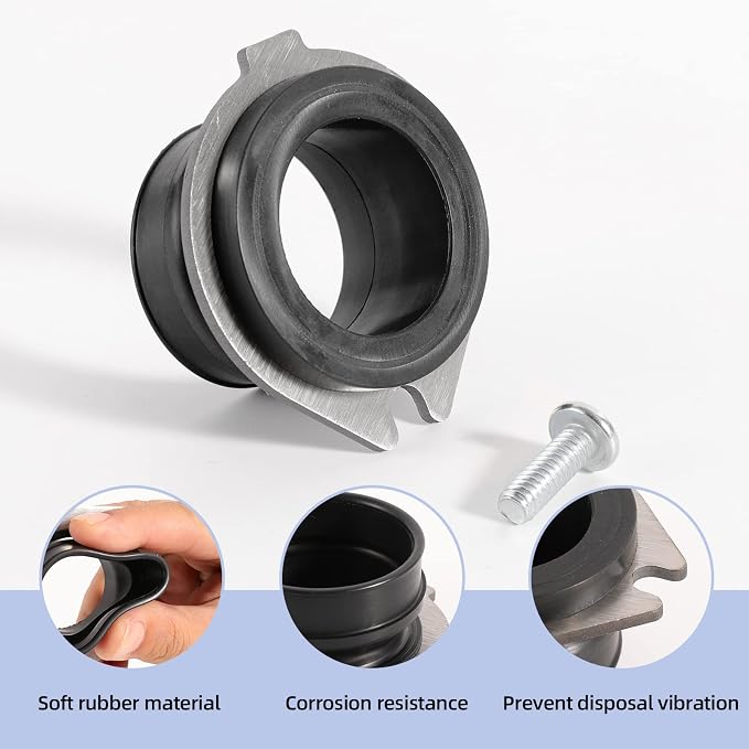 RQYEKDO Garbage Disposal Flex Coupler Anti Vibration Tailpipe Connector - Image 4
