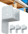 Heavy Duty Angle Brackets for 4x4，4x6 Post, Galvanized 4-Pack | 4MM Thick by Unknown
