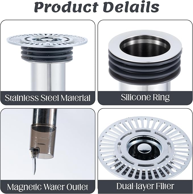 Shower Drain Plug Hair Catcher - Image 3