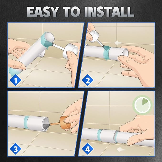 2Pcs White 3 inch PVC Coupling, Socket x Socket, Furniture Build Grade Sch40 - Image 8