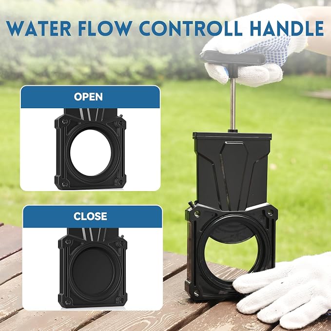 DUMPMAN RV Waste Gate Valve, 3 Inch Sewer Valve | 3" dump valve, water flow - Image 3