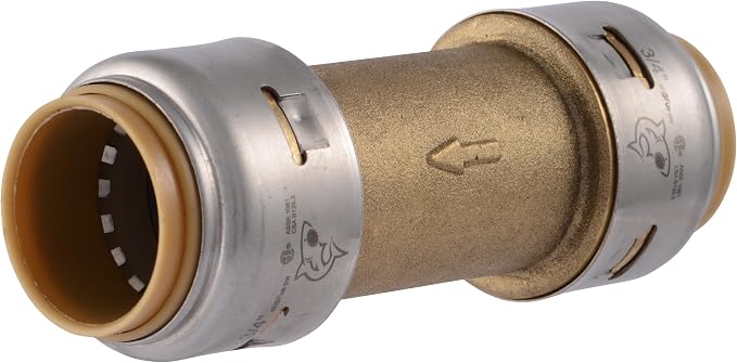 SharkBite Max 3/4 Inch Check Valve, Push to Connect Brass Plumbing Fitting by SharkBite